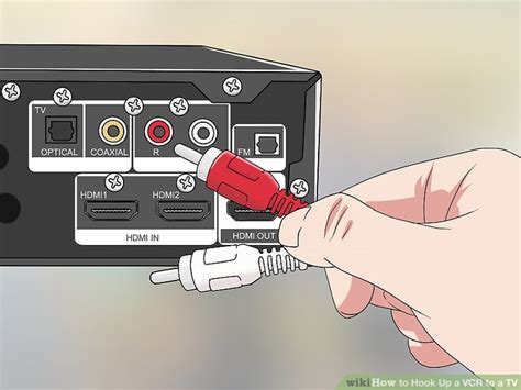 how to hook up a vcr to a new tv